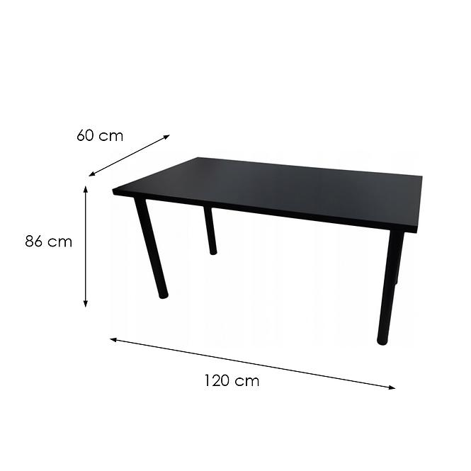 Psací Stůl Top Černá 120x60x2,8 Model 0