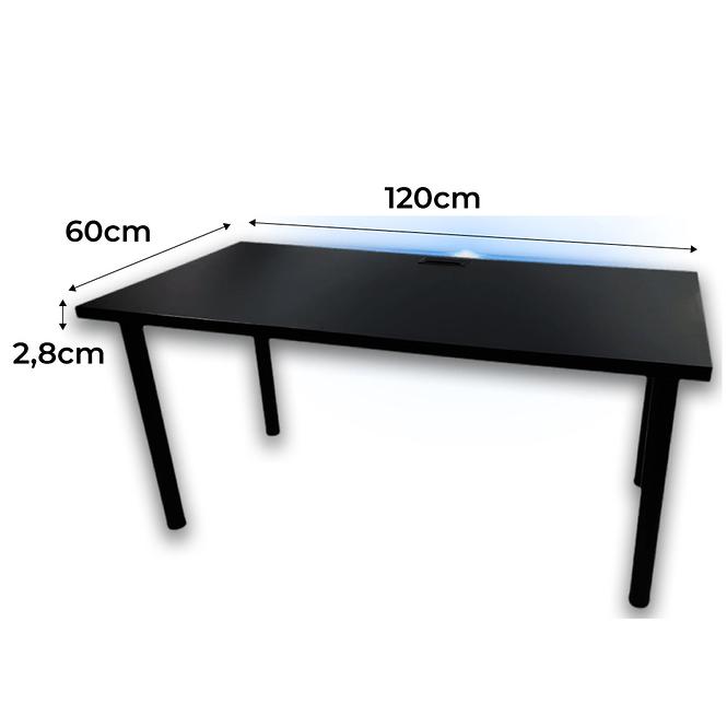 Psací Stůl Top Černá 120x60x2,8 Model 2