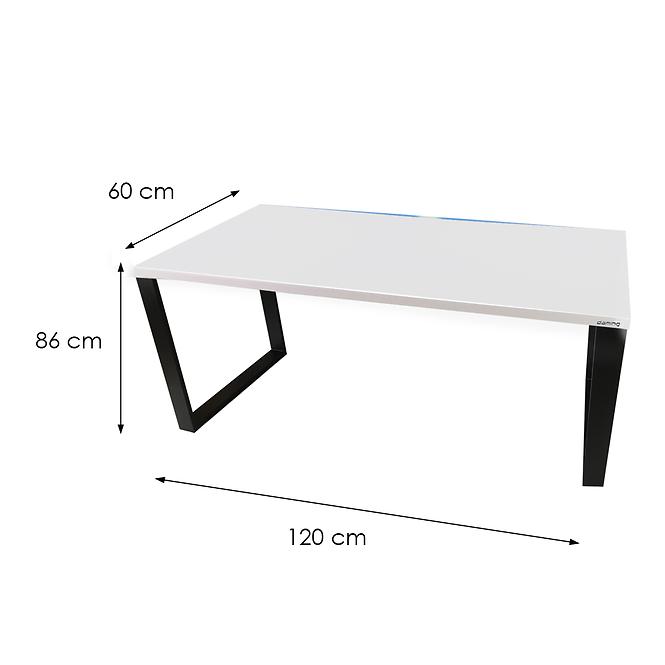 Psací Stůl Top Loft Bílý 120x60x2,8 Model 1