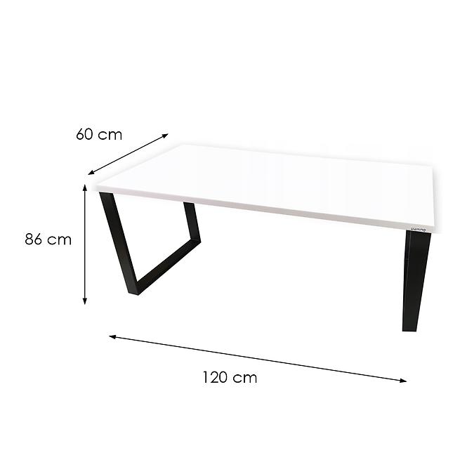 Psací Stůl Top Loft Bílý 120x60x2,8 Model 0