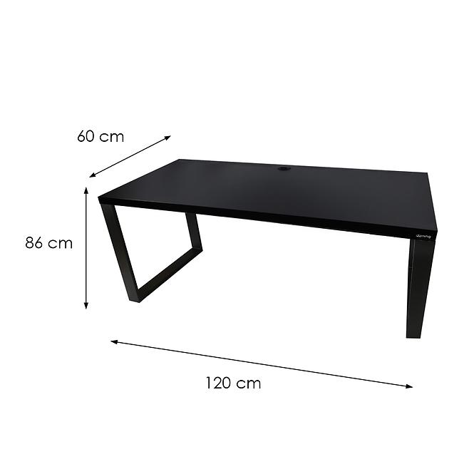 Psací Stůl Low Loft Černá 120x60x2,8 Model 2