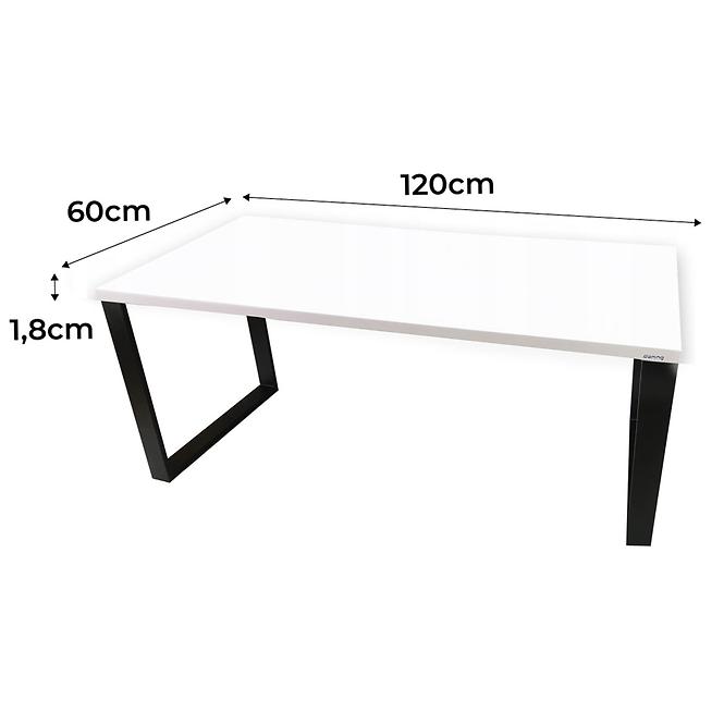 Psací Stůl Low Loft Bílý 120x60x1,8 Model 0