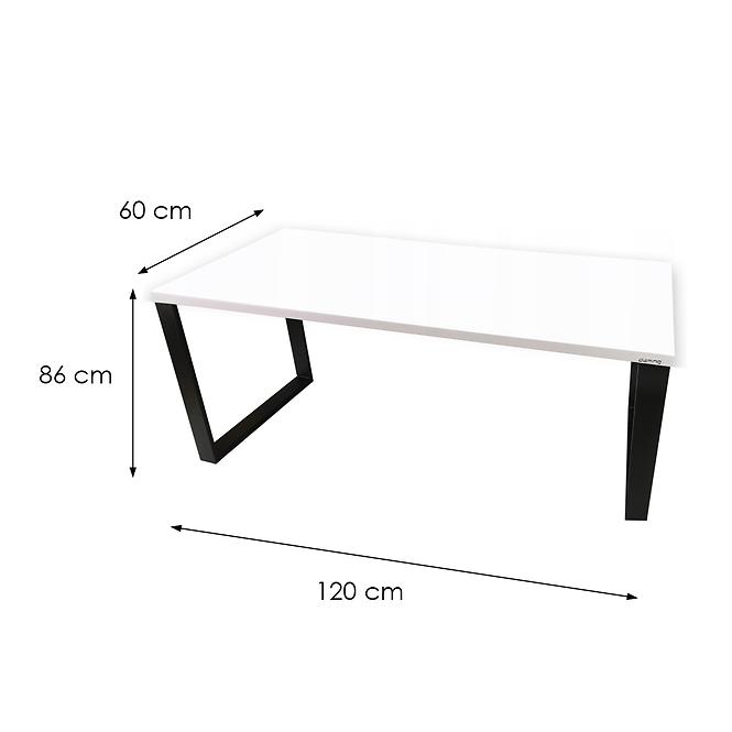 Psací Stůl Low Loft Bílý 120x60x1,8 Model 0