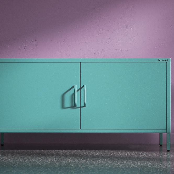 TV Stolek Kovový Rosa Modern Sea Green