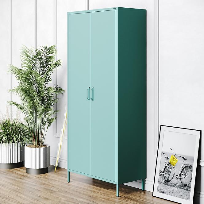 Skříň Kovová Flavio Modern Sea Green