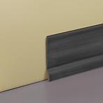 Podlahová lišta PVC šeda 65x2000