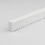Profil plochý PVC bily lesk 10x20x1000