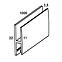 Profil H PVC bily lesk 3.5x11x22x1000,2