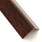 Profil uholníkový samolepiace PVC drevo tmavé  11x11x1000
