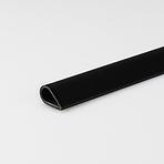 Ochranný profil PVC černy lesk 5x1000