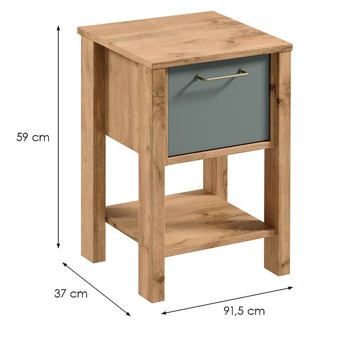 Noční Stolek Indygo SN dub wotan-green