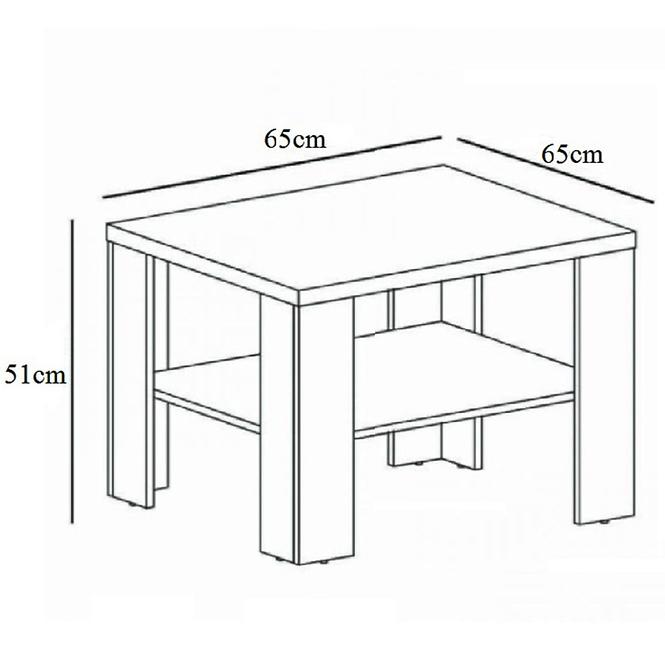 Konferenční Stolek Mati II 65cm Dub Sonoma