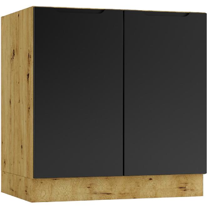 Kuchyňská skříňka Isabel D80 černá/artisan