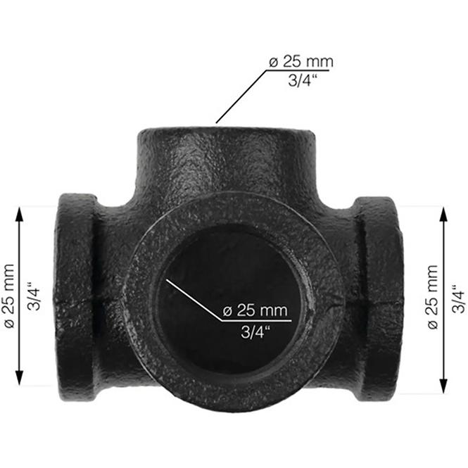 Rusticline obruba RT-1 černá