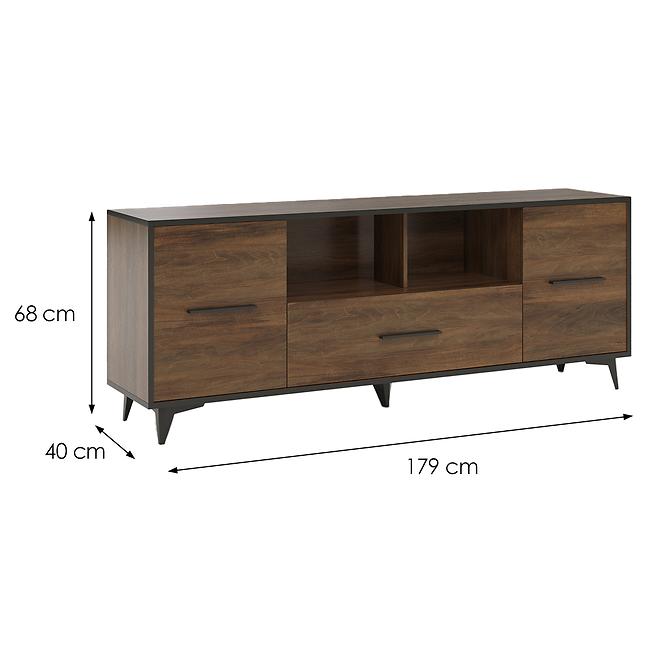 TV Stolek Frida II 2D1S shirin walnut