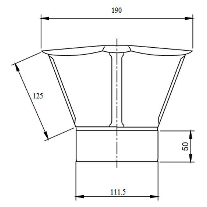 Ventilační stříška 110 DPOK32