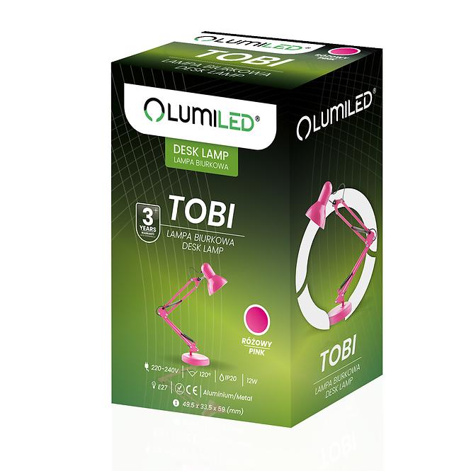 SVITIDLO TOBI PINK 1XE27 LB1