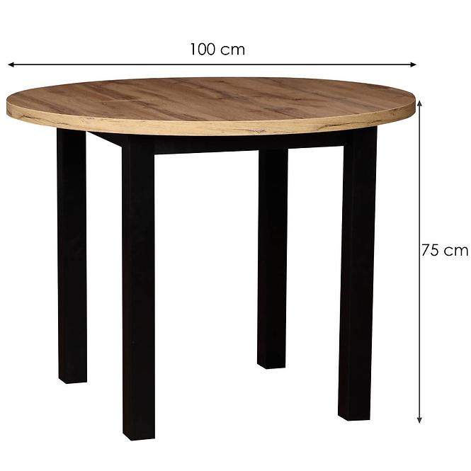 Stůl St-55 100+2x40 wotan/černá