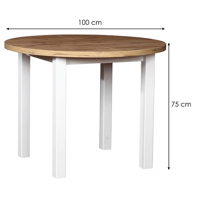 Stůl St-56 100+2x40 wotan/bílá