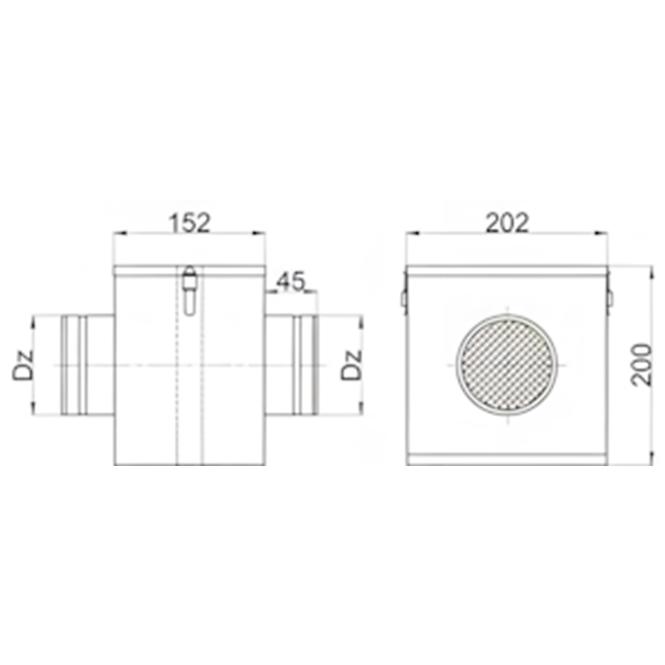 Potrubní filtr 100 DPO11