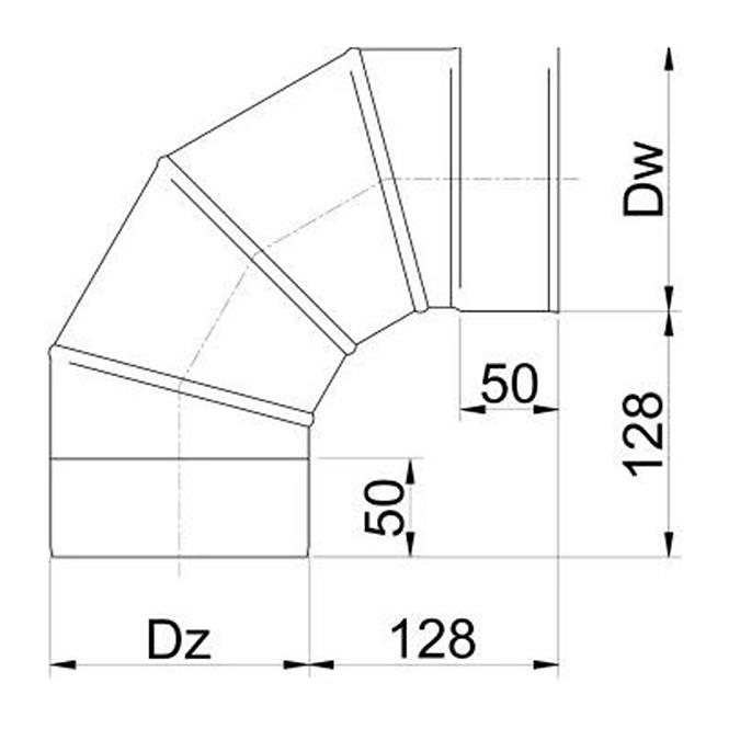 Koleno nastavitelné 90 100 DPOK07