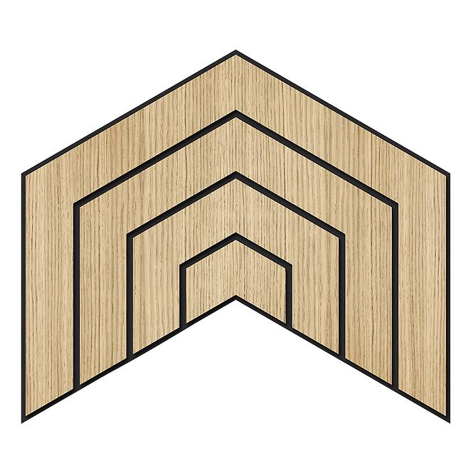 Frézovaný panel Dome dub MDF