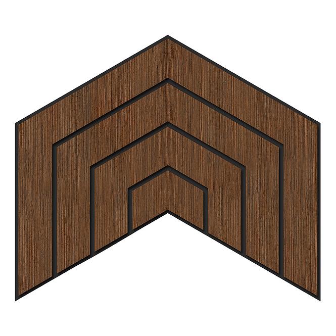 Frézovaný panel Dome wenge MDF