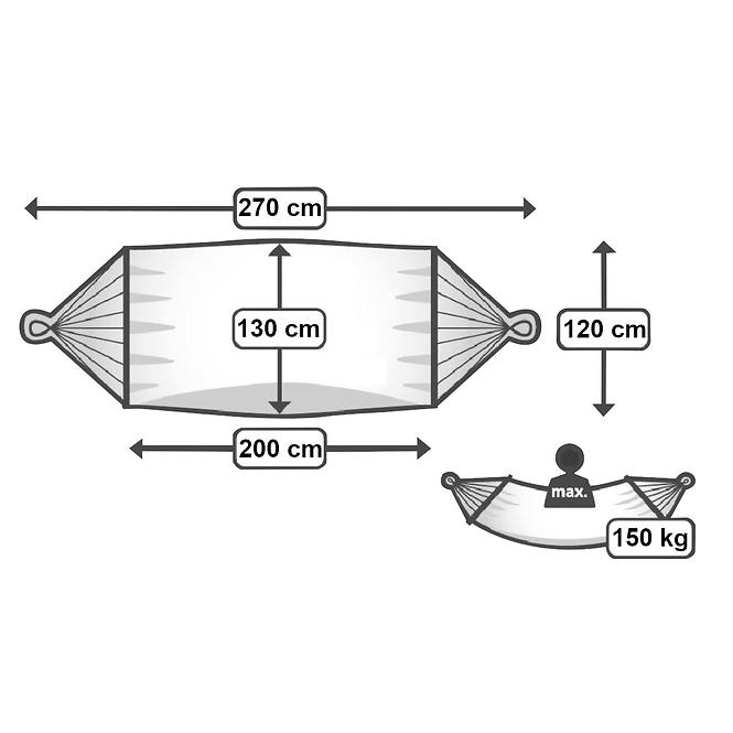 Houpací síť bavlněná 200x130