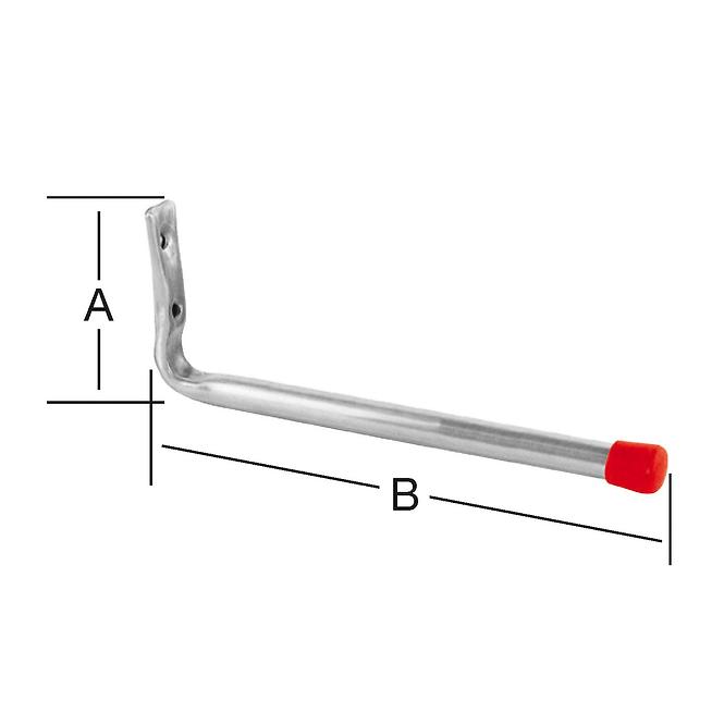 Hák stěna 71x176mm zn