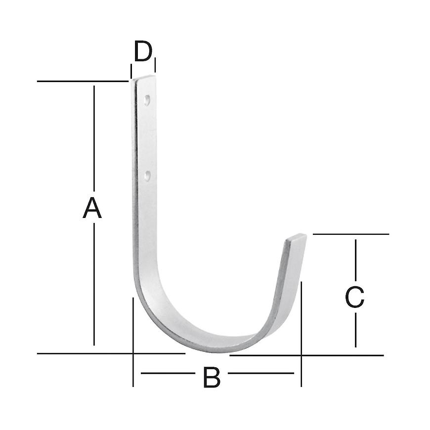 Hák uni 170x90x100x25 zn