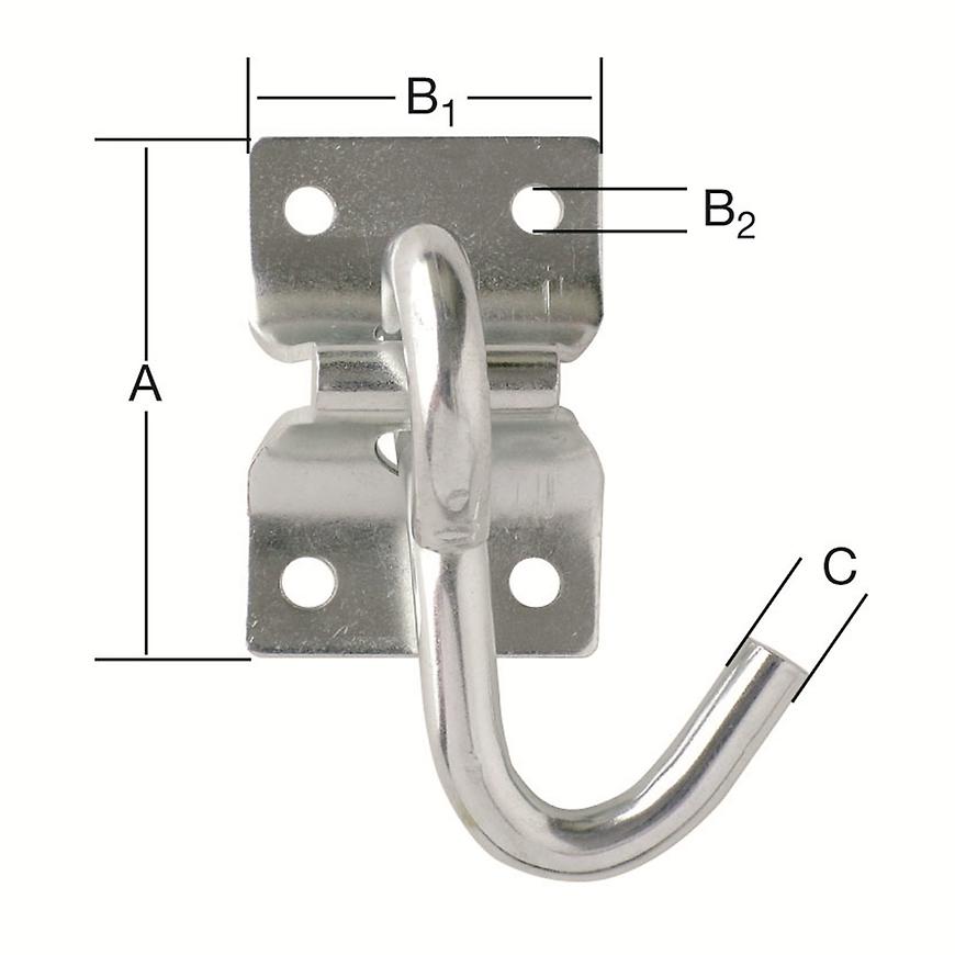 Hák houpací síť destička zn