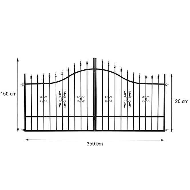 Brána Marcel 3,5 m /zn