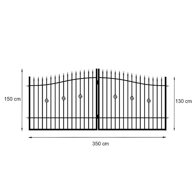 Brána Marika 3,5 m /zn