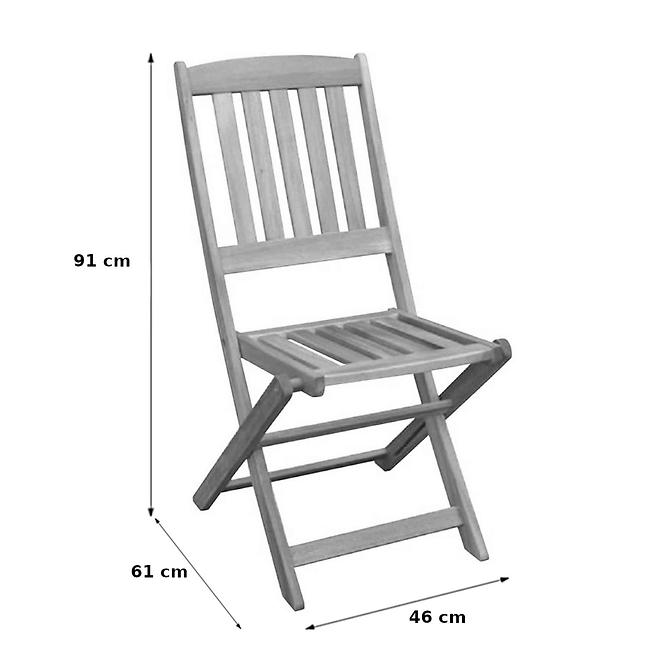 Akátová zahradní skládací židle C221