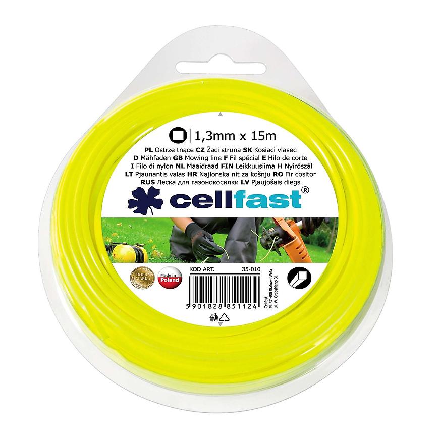 CELLFAST Žací struna do sekačky 1,3 mm, čtvercová