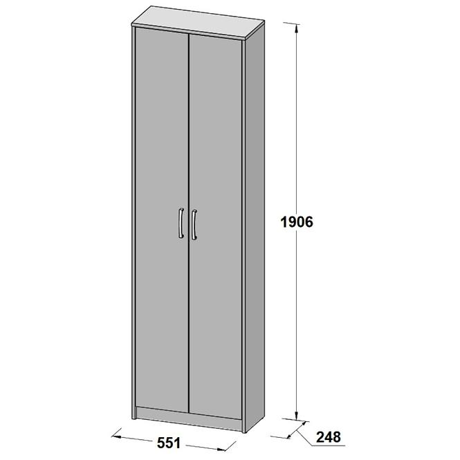 Předsíňová stěna Niko 135cm Dub Sonoma