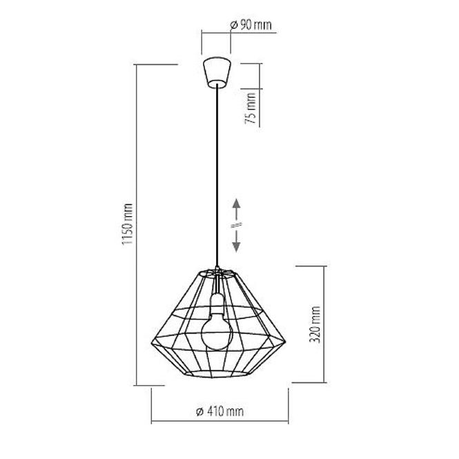 Závěsné svítidlo Diamond 2000 lw1