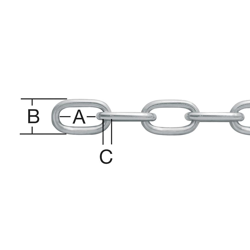 Řetěz ocel a 2mm zn