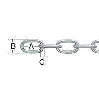 Řetěz ocel a 3mm zn