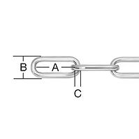 Řetěz ocel c 6mm zn