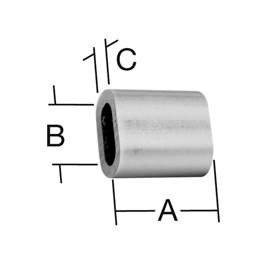 Svorka lanová 2 mm AL 10 ks