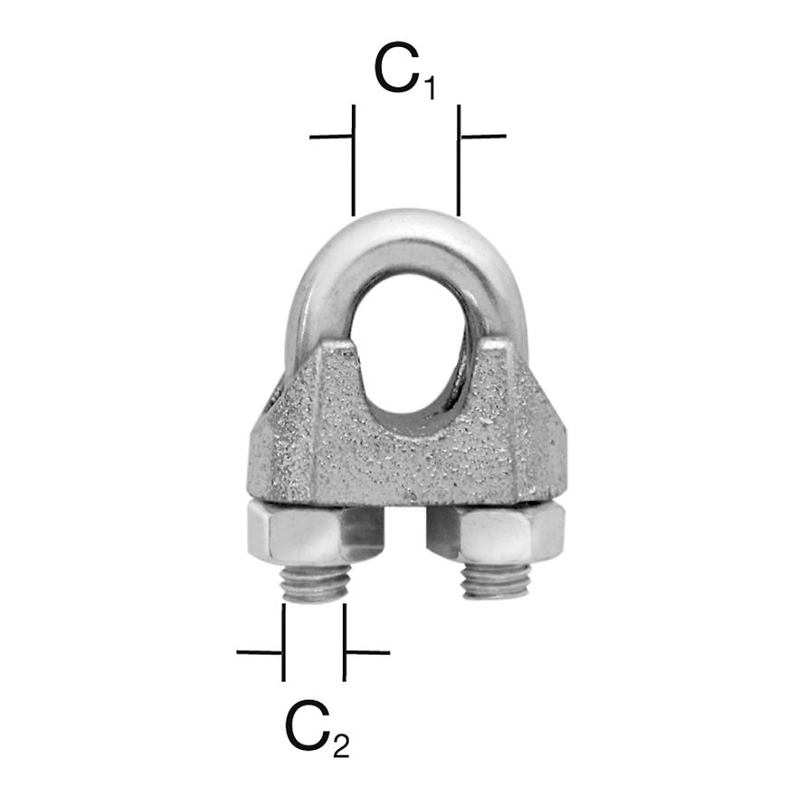 Svorka lanová 3 mm zn 12 ks