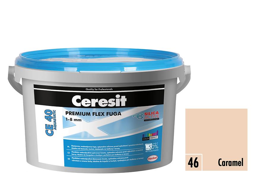 Spárovací hmota Ceresit CE 40 Aquastatic 2 kg caramel