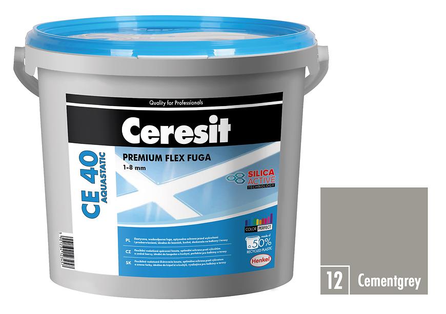 Spárovací hmota Ceresit CE 40 Aquastatic 5 kg cementgrey