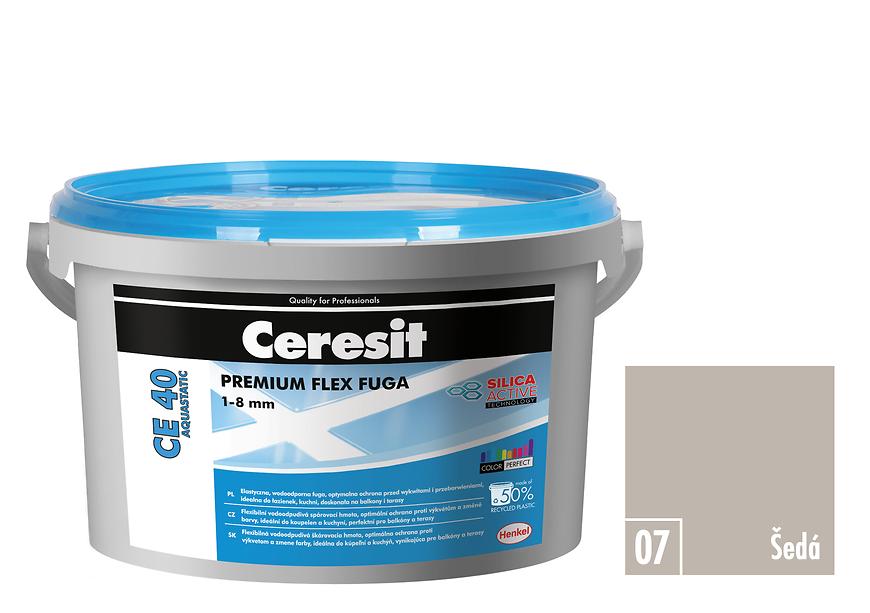 Spárovací hmota Ceresit CE 40 Aquastatic 2 kg gray