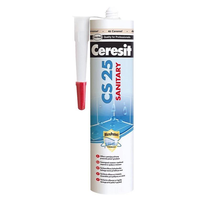 Silikon sanitární Ceresit CS25 44 toffi 280 ml