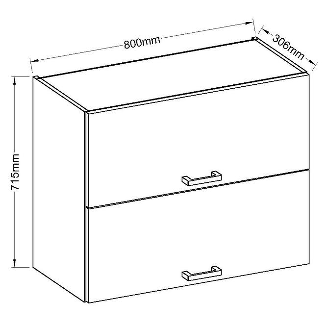 Kuchyňská skříňka Karmen 80gu-72
