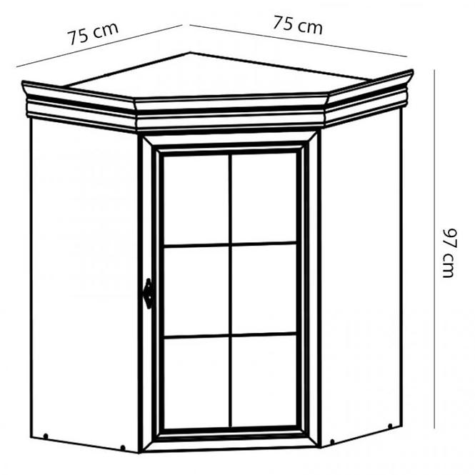 Vitrína Kora 75 cm Samoa King, KNN1