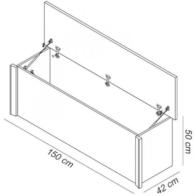 Peřiňák Finezja 150cm Dub Sonoma