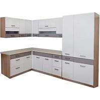 Kuchyňská linka Global 160x290 cm dub sonoma/bílá/šedá